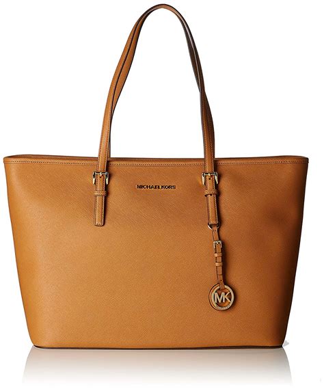 michael kors jet set logo tote large|Michael Kors jet set saffiano.